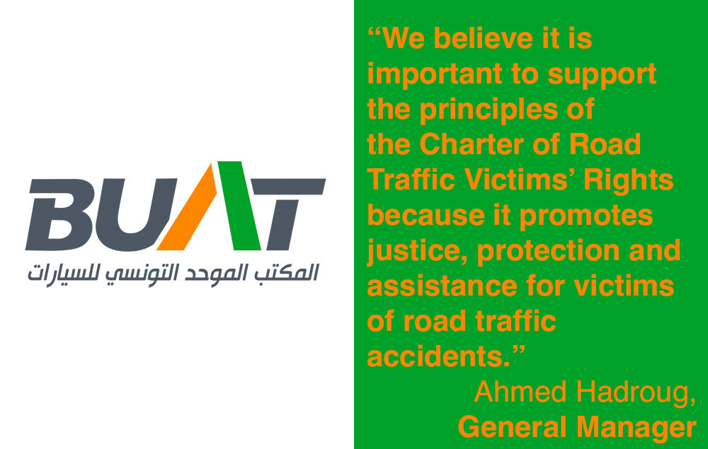 Ahmed Hadroug, BUAT General Manager outlines their support for the Charter of Road Traffic Victims' Rights