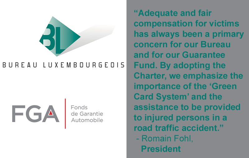 Romain Fohl, President of Bureau Luxembourgeois des Assureurs contre les Accidents d’Automobile (BL) & Fonds de Garantie Automobile (FGA) explains why they have become official supporters of the Charter of Road Traffic Victims' Rights