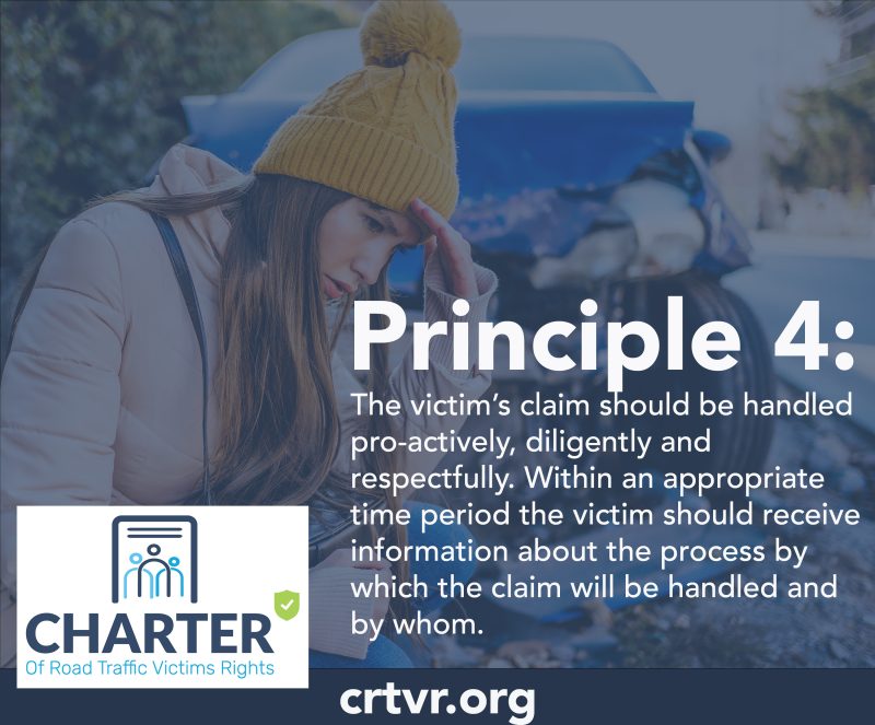 Graphic showing Principle 4 of the Charter of Road Traffic Victims Rights