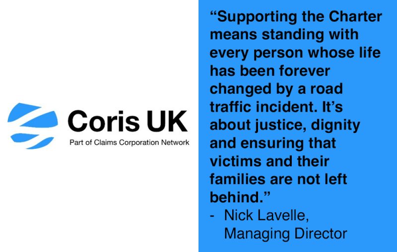 Nick Lavelle, MD of Coris UK speaks about why his company has become a supporter of the Charter of Road Traffic Victims' Rights 